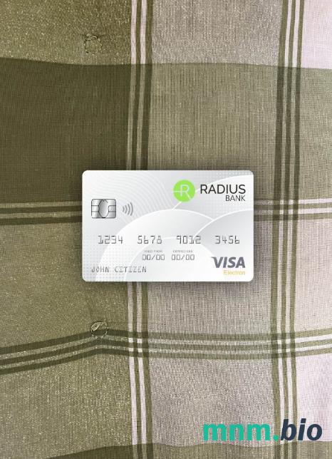 USA Massachusetts Radius visa karta elektronowa wygląd fotograficzny skan PSD + zdjęcie